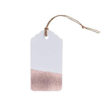 Dipped Rose Gold Foil Tags