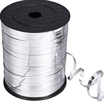 Metallic Silver Balloon Ribbon (SELECT HOW MANY METRES)