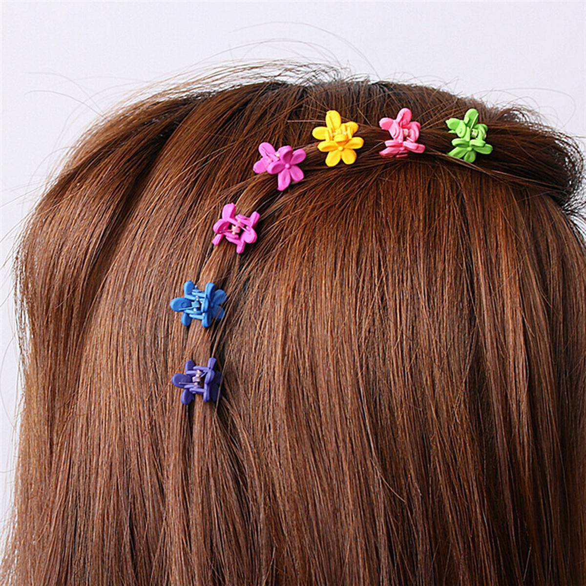 Flower Micro Hair Clips