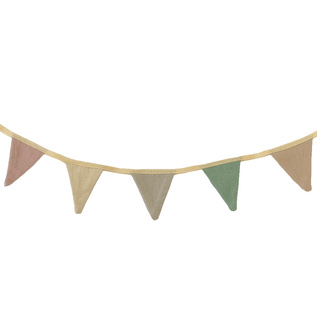 Pastel Fabric bunting Must Love Party