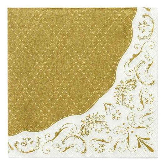 Party Porcelain Gold Napkins