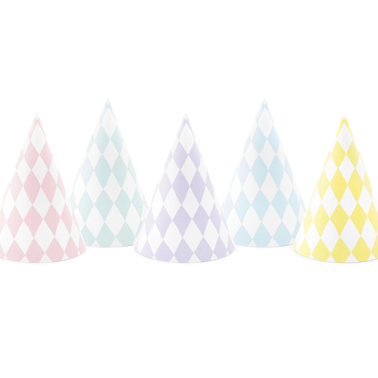 Pastel Diamond Party Hats