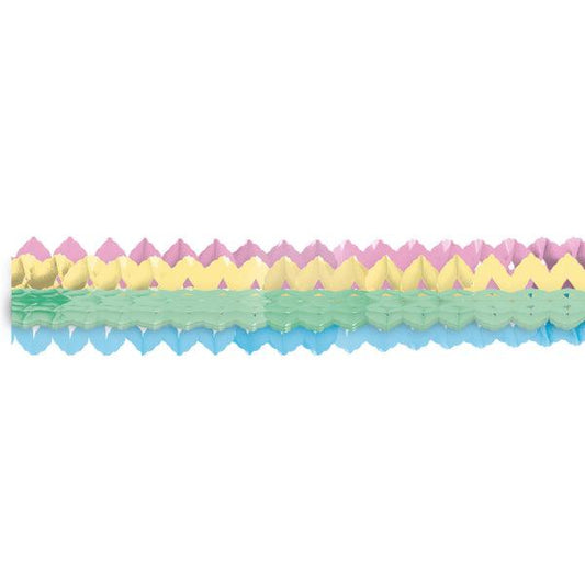 Pastel Rainbow Tissue Paper Mini Garlands - Must Love Party