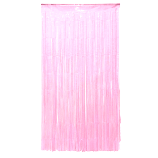 Pink Fringe Curtain - Must Love Party