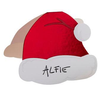 Red Foil Santa Hat Place Cards