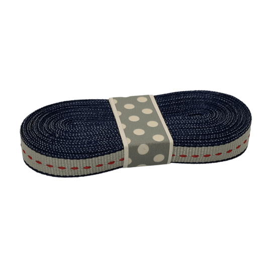 ribbon-petersham-saddle-stitch-navy-stone-red-must love party