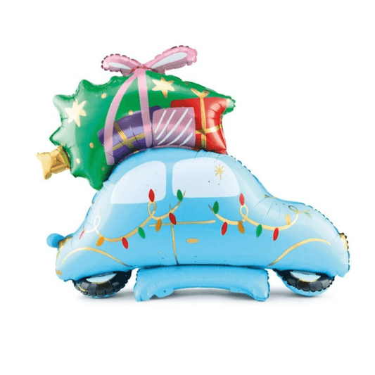 Standing foil Christmas Car Balloon