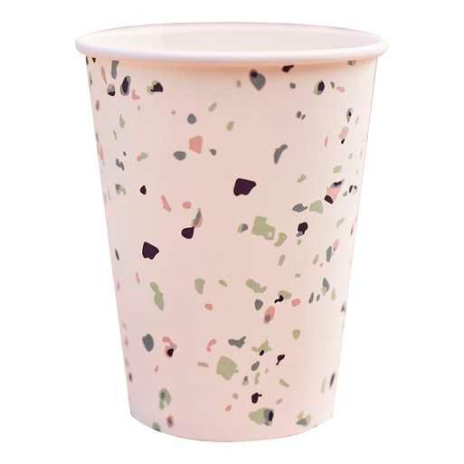 terrazzo-print-paper-cups-ginger-ray must love party