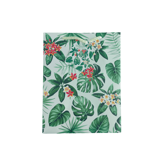 Tropical Frangipani Gift Bags with Gift Tags