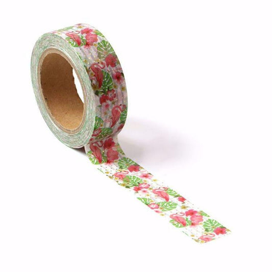 washi-tape-floral-flamingos-must love party