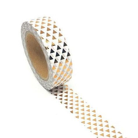 washi tape rose gold triangles must love party