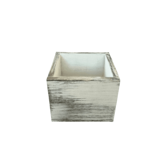 White Washed Wooden Box - Must Love Party