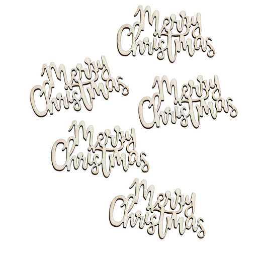 Wooden Merry Christmas Table Confetti