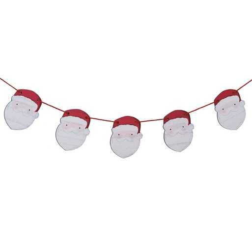 Wooden Santa Christmas Bunting