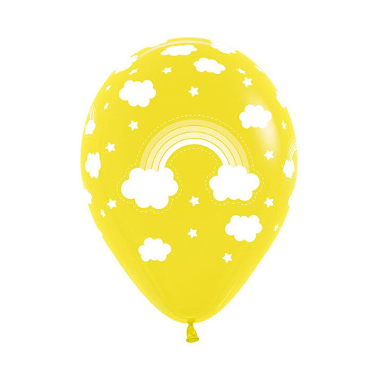 Yellow Rainbow Balloons