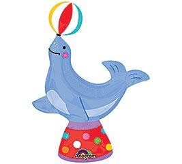 Mini Circus Seal Foil Balloon - Must Love Party