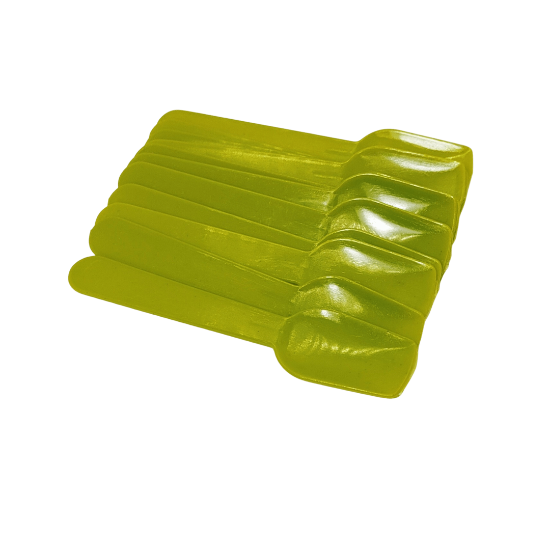 Lime Green Plastic Ice Cream Paddles