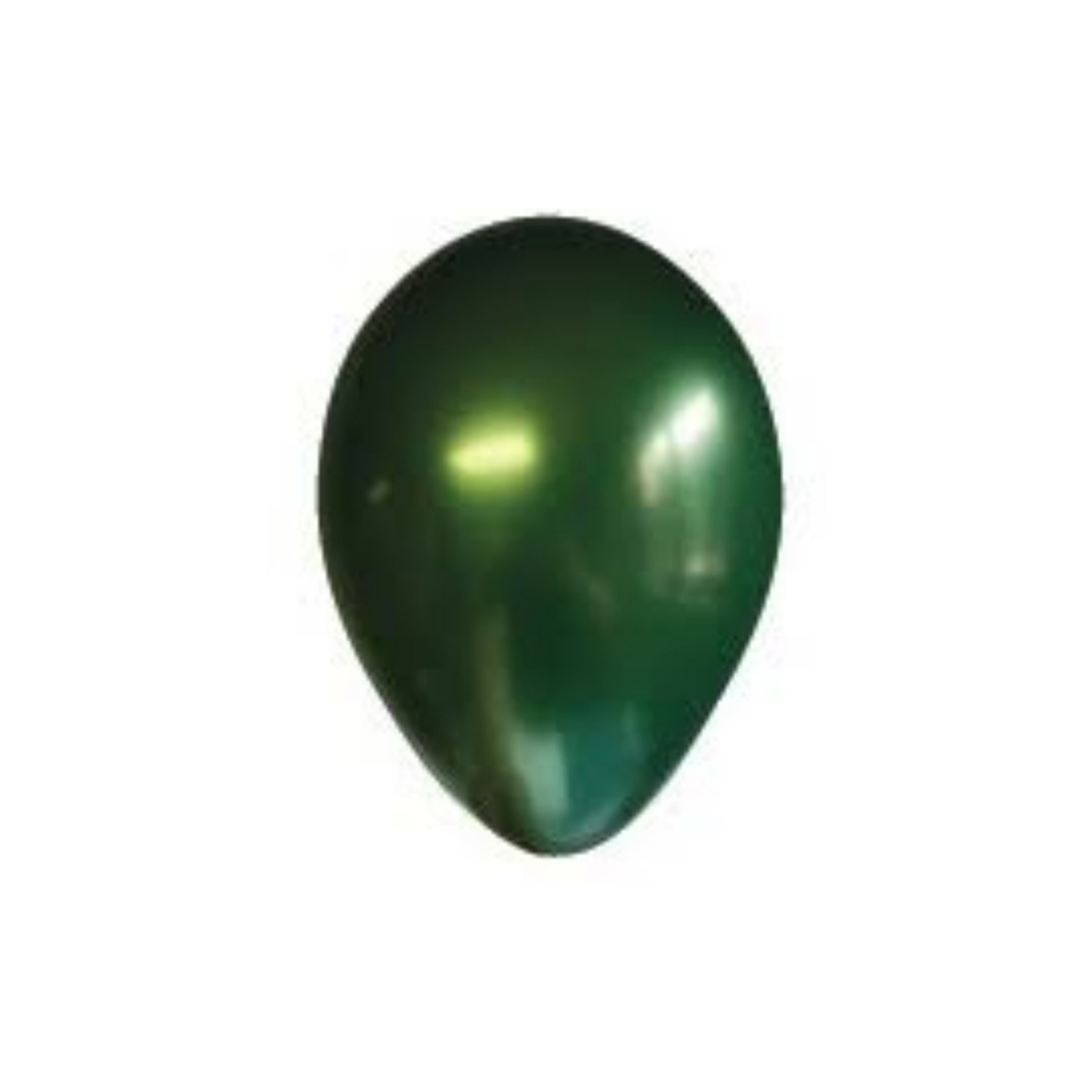 Mini Emerald Green Chrome Balloons (5)