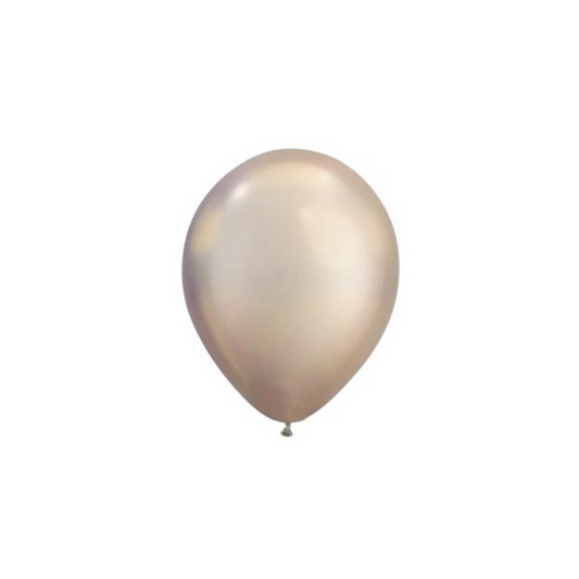 Mini Reflex (Chrome) Champagne Balloons (5)