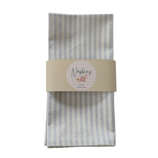 The Blue French Collection Fabric Napkins (4)