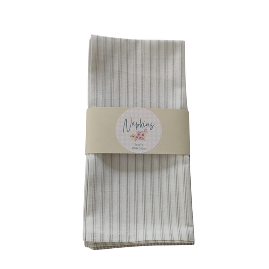 The Latte French Collection Fabric Napkins (4)