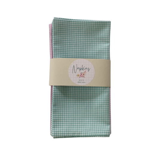 The Gingham Picnic Collection Fabric Napkins (4)