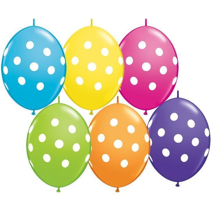 Tropical Polka Dots Assorted Link O Loon Balloons