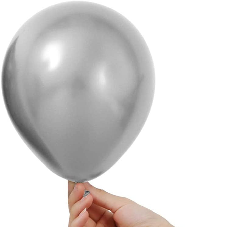 Mini Reflex (Chrome) Silver Balloons (5)