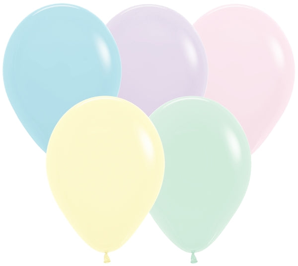 Assorted Matte Pastel Balloons