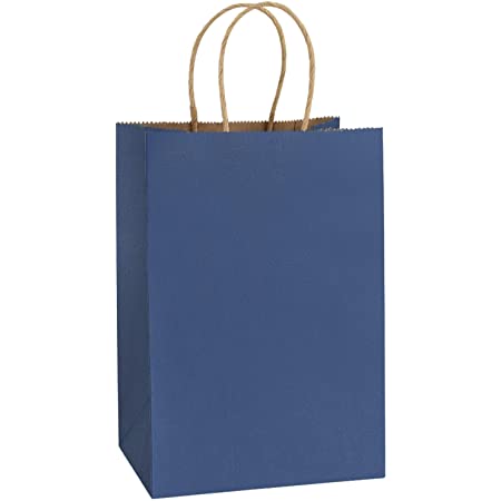 Navy Kraft Gift Bags