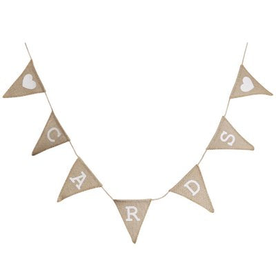 Cards Hessian Bunting - Must Love Party