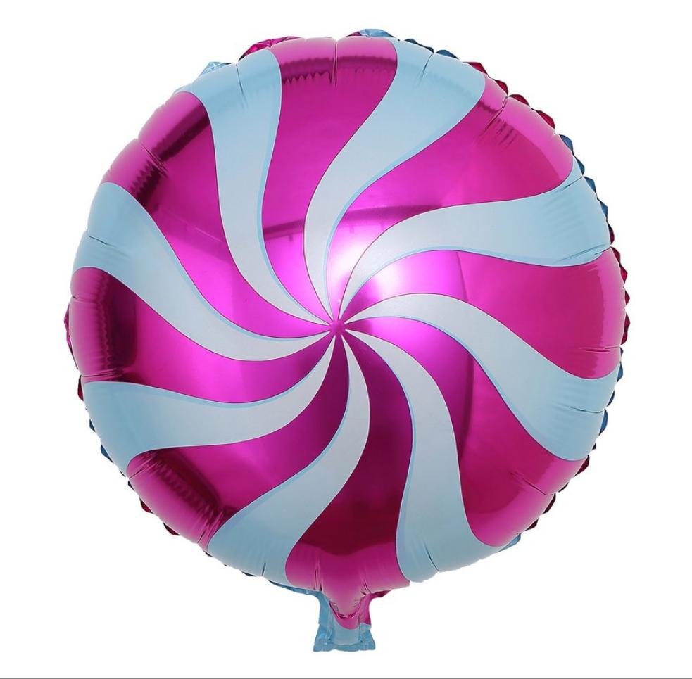 Candy Swirl Pink Foil Balloon