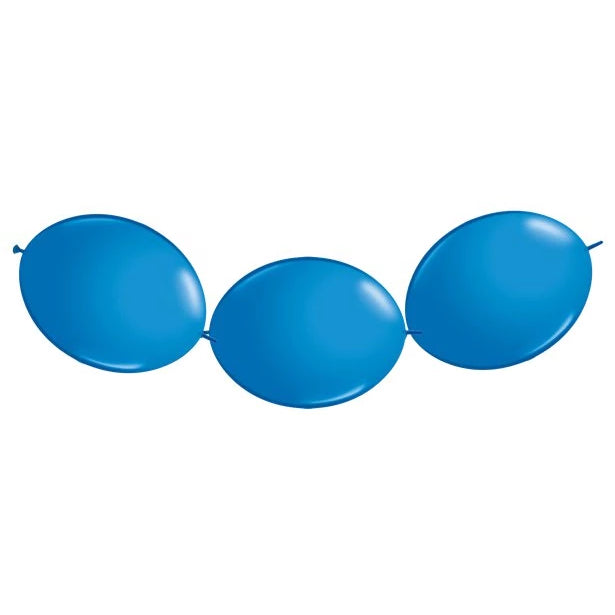 Fashion Solid Blue Link O Loon Balloons - Must Love Party