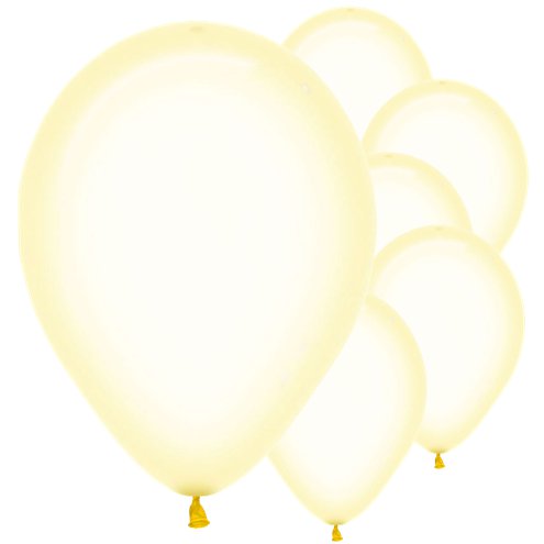 Crystal Pastel Yellow Balloons - Must Love Party