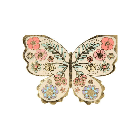 Floral Butterfly Napkins (16)