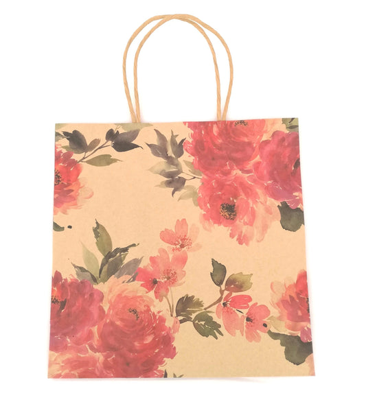 Flower Kraft Gift Bag - Must Love Party