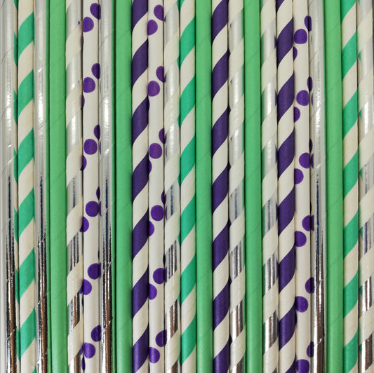 Pop of Colour - Mermaid Paper Straws - Must Love Party