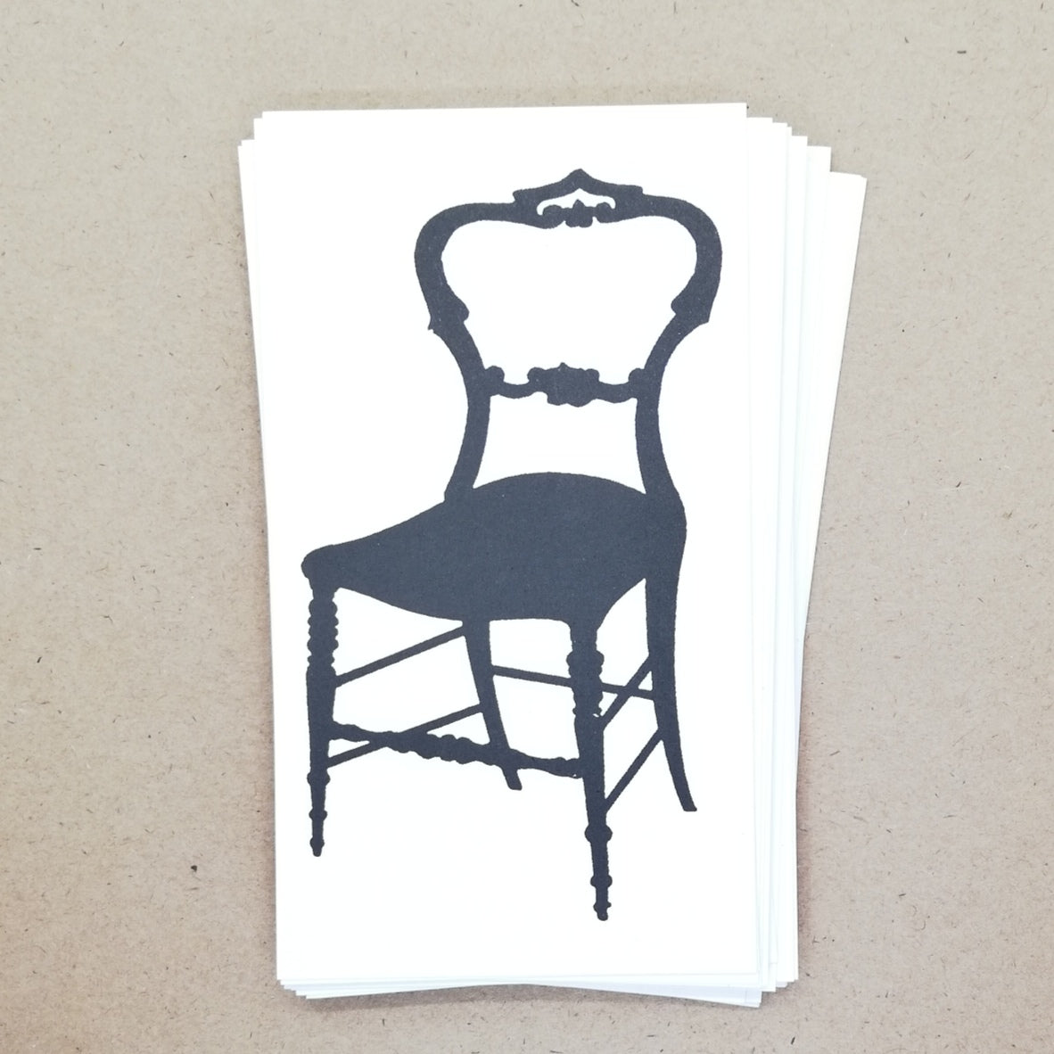 DIY Cute Frenchy Silhouette Chair Gift Tags / Place Cards (25 pk) - Must Love Party