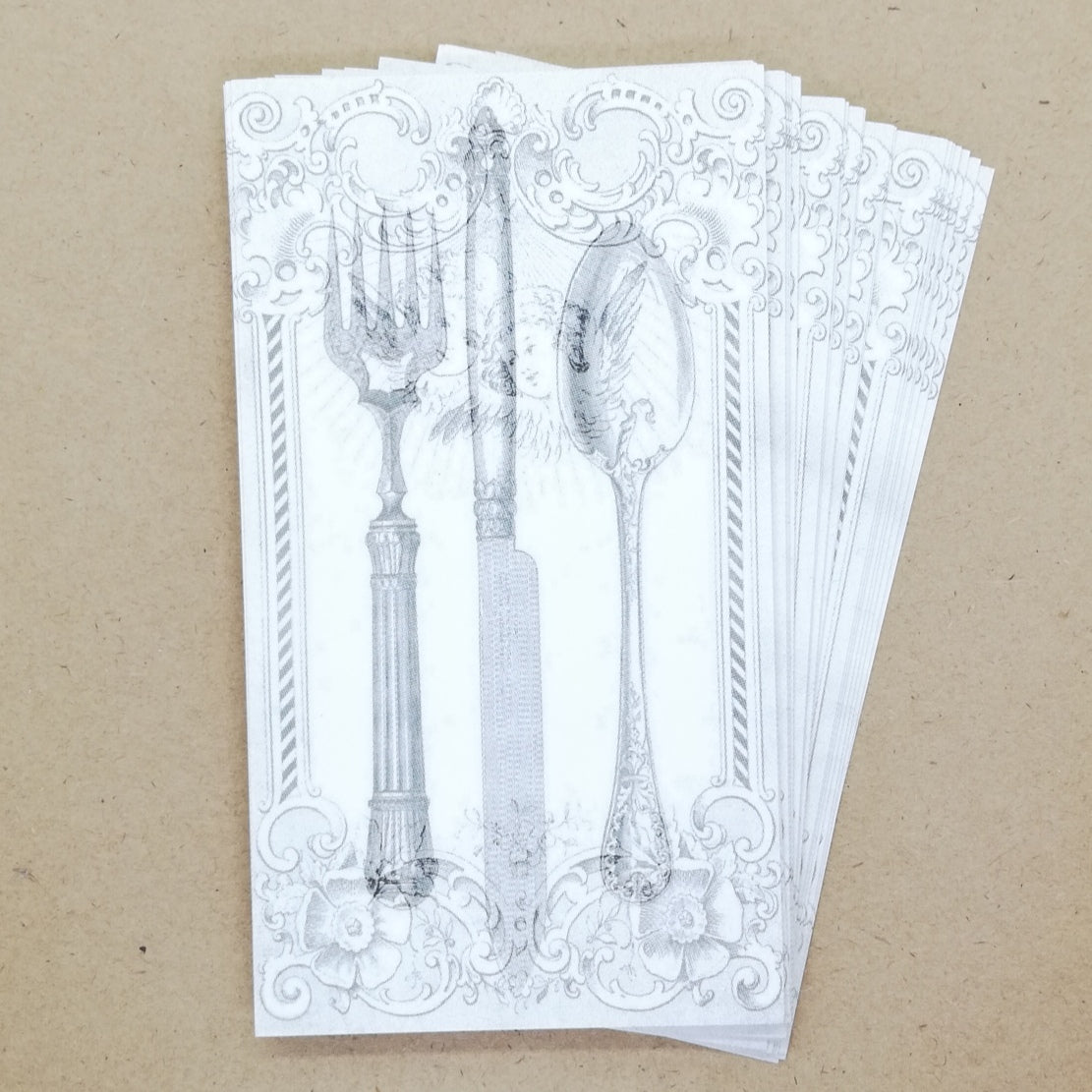 DIY Vintage Cupid Cutlery Gift Tags / Place Cards (25 pk) - Must Love Party