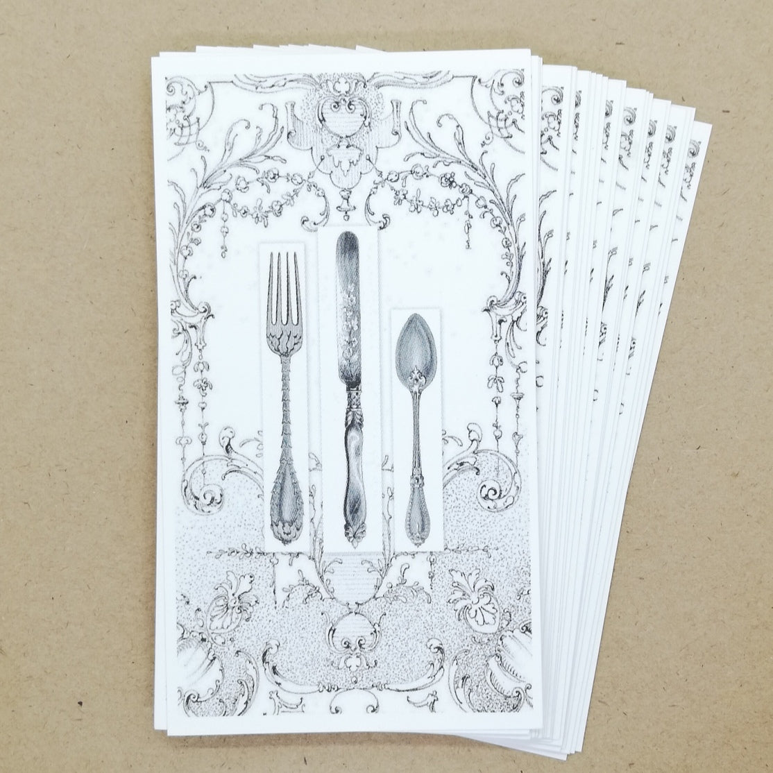 DIY Antique Cutlery Gift Tags / Place Cards (25 pk) - Must Love Party
