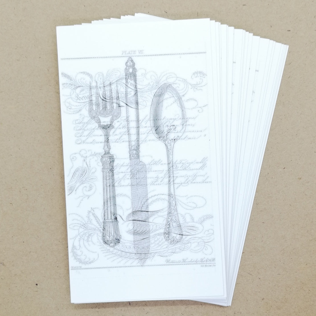 DIY French Cutlery Gift Tags / Place Cards (25 pk) - Must Love Party