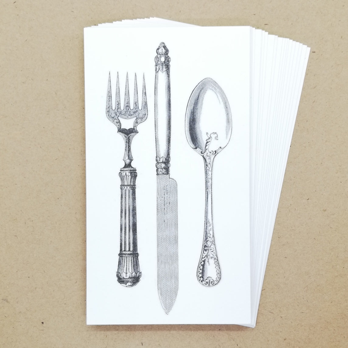 DIY Vintage Cutlery Gift Tags / Place Cards (25 pk) - Must Love Party