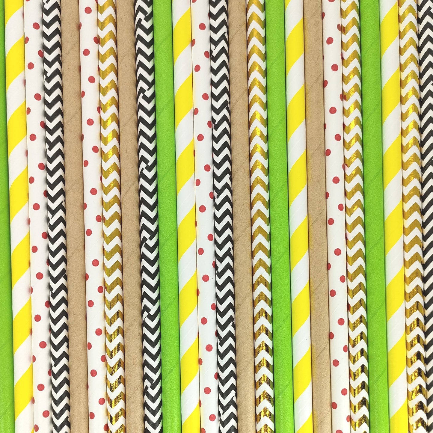 Pop of Colour - Woodlands Paper Straws