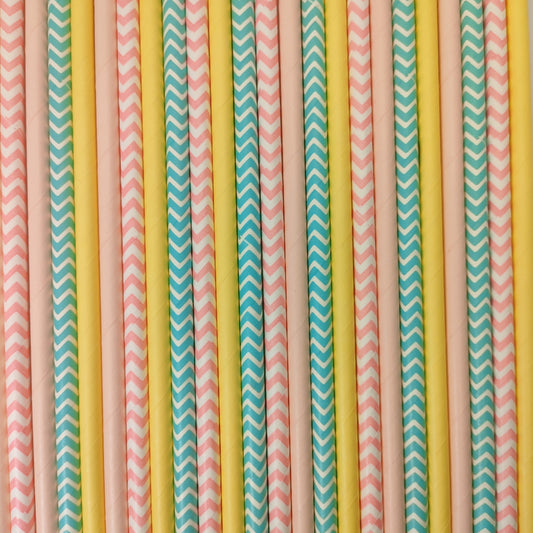 Pop of Colour - Sorbet Paper Straws