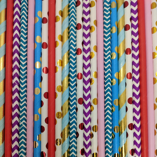 Pop of Colour - Hot Air Balloon Paper Straws