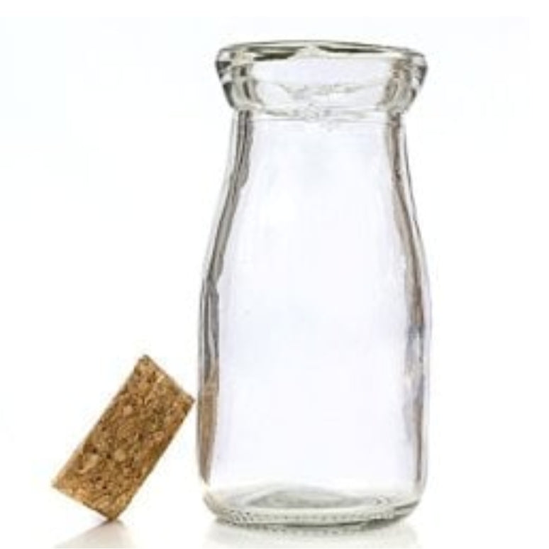 Mini Milk Bottle with Cork Lid (SELECT SHAPE)