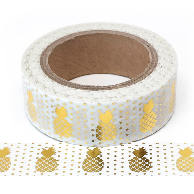 Washi Tape - Gold Pineapples - Must Love Party