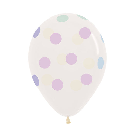 Assorted Pastel Polka Dot Balloons