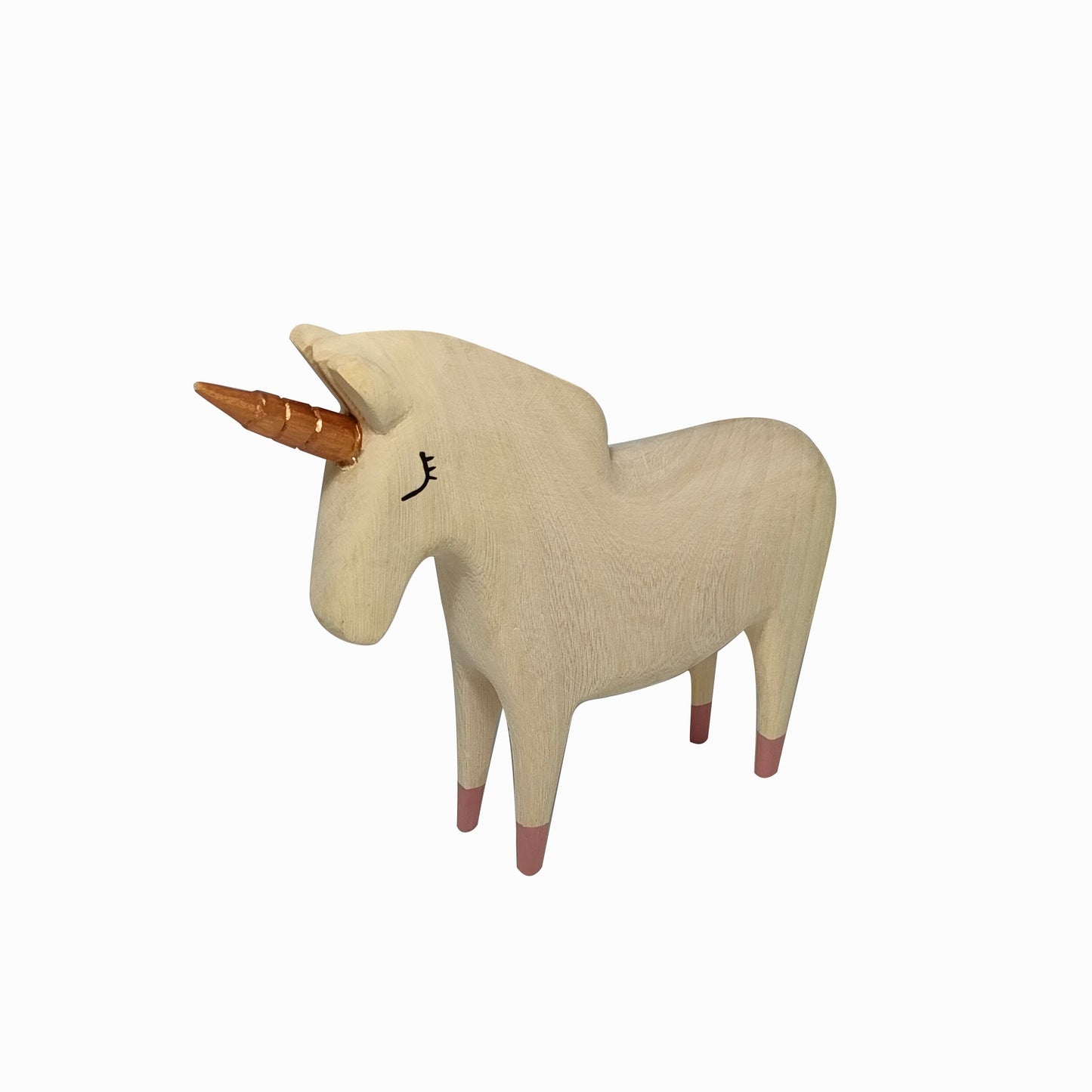 Wooden Hand Carved Unicorn (SELECT YOUR SIZE)