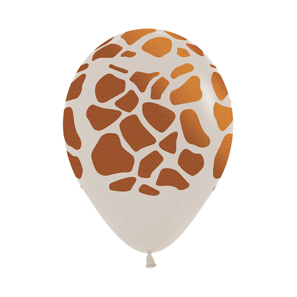 Giraffe Print Latex Balloons (3)